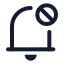 Notificationblock icon with stroke rounded style