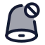 Notificationblock icon with duotone rounded style