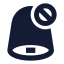Notificationblock icon with solid sharp style