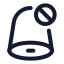 Notificationblock icon with stroke rounded style