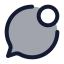 Notificationbubble icon with duotone rounded style