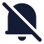 Notificationoff icon with solid standard style