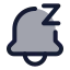 Notificationsnooze icon with duotone standard style