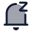 Notificationsnooze icon with duotone rounded style