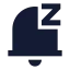 Notificationsnooze icon with solid sharp style