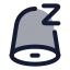 Notificationsnooze icon with duotone rounded style