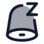 Notificationsnooze icon with duotone standard style