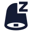 Notificationsnooze icon with solid sharp style
