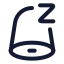 Notificationsnooze icon with stroke rounded style
