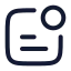 Notificationsquare icon with stroke rounded style