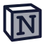 Notion icon with duotone rounded style