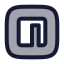 Npm icon with duotone rounded style