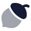 Nut icon with bulk rounded style