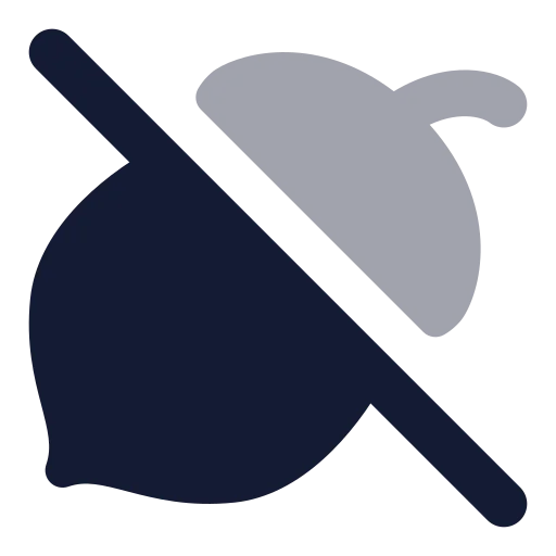 Nut Off Icon in Bulk Rounded style