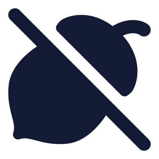 Nut Off Icon in Solid Rounded style