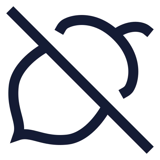 Nut Off Icon in Stroke Sharp style