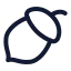 Nut icon with stroke standard style