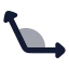 Obtuse icon with bulk rounded style