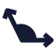 Obtuse icon with solid sharp style