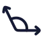 Obtuse icon with stroke rounded style