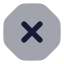 Octagonx icon with bulk rounded style
