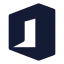 Office icon with solid standard style