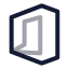 Office icon with twotone rounded style
