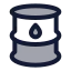 Oilbarrel icon with duotone rounded style