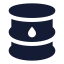 Oilbarrel icon with solid standard style