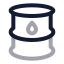 Oilbarrel icon with twotone rounded style