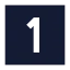 Onesquare icon with solid sharp style