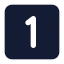 Onesquare icon with solid standard style
