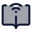 Onlinelearning icon with duotone standard style