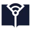 Onlinelearning icon with solid sharp style
