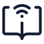 Onlinelearning icon with stroke standard style