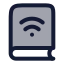 Onlinelearning icon with duotone rounded style