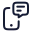 Onlinelearning icon with stroke rounded style