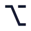 Option icon with solid sharp style