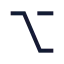 Option icon with stroke sharp style