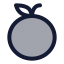 Orange icon with duotone rounded style