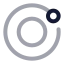 Orbit icon with twotone rounded style