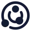 Orbit icon with solid standard style
