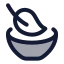 Organicfood icon with duotone rounded style