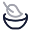 Organicfood icon with twotone rounded style