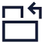 Orientationlandscapetopotrait icon with stroke sharp style