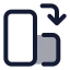 Orientationpotraittolandscape icon with duotone standard style