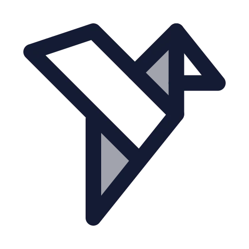 Origami Icon in Duotone Rounded style