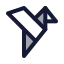 Origami icon with duotone rounded style