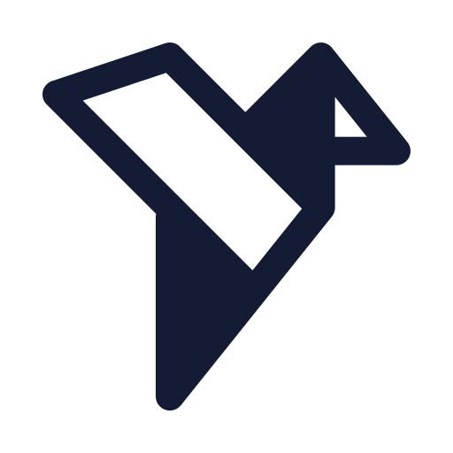 Origami Icon in Solid Rounded style