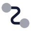 Orthogonaledge icon with bulk rounded style